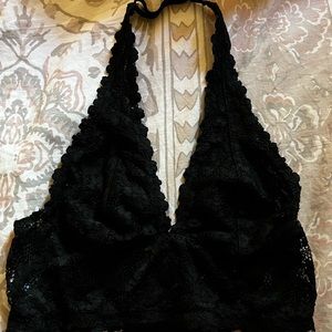 Black Halter Lace Bralette